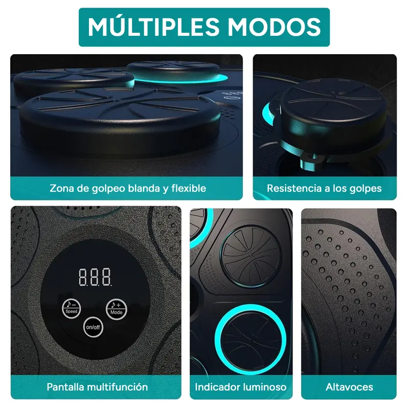 Tablero de Boxeo Electrónico Bestline – 9 Modos, Guantes Incluidos, Zona de Golpeo Flexible