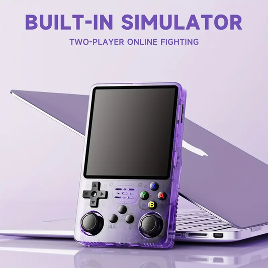 Consola de Juegos Retro Portátil – Morada, Pantalla a Color y Batería 3000mAh
