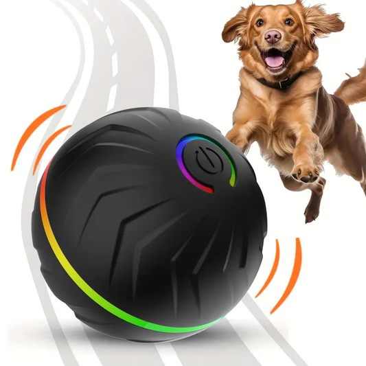 Pelota de Rebote para Perros – Activada por Movimiento, USB Recargable, 6.6 cm