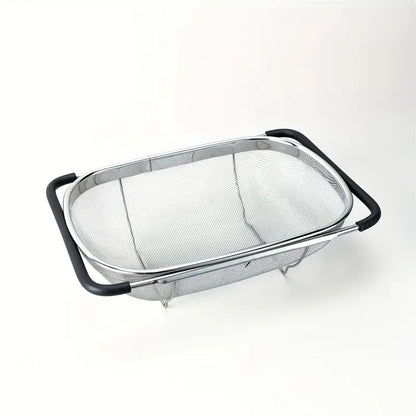 Colador de Cocina Telescópico de Acero Inoxidable – Malla Fina, Multifuncional y Ahorrador de Espacio