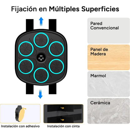 Tablero de Boxeo Electrónico Bestline – 9 Modos, Guantes Incluidos, Zona de Golpeo Flexible