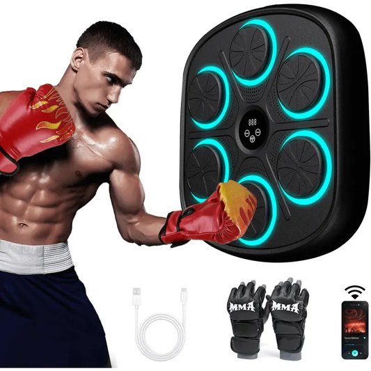 Tablero de Boxeo Electrónico Bestline – 9 Modos, Guantes Incluidos, Zona de Golpeo Flexible
