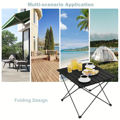 Mesa de Camping Plegable – Aluminio Ligero con Bolsa de Transporte