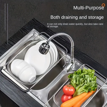 Colador de Cocina Telescópico de Acero Inoxidable – Malla Fina, Multifuncional y Ahorrador de Espacio