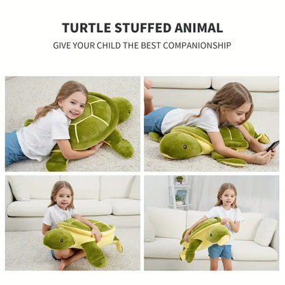 Tortuga Marina de Peluche Gigante 28'' – Almohada Suave e Ideal como Regalo