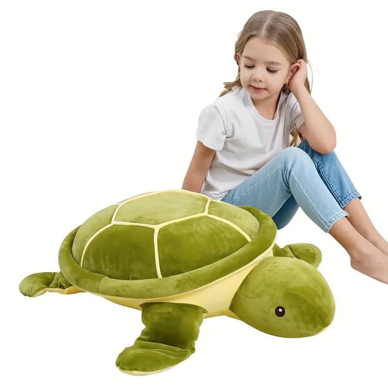 Tortuga Marina de Peluche Gigante 28'' – Almohada Suave e Ideal como Regalo