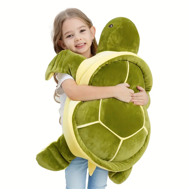 Tortuga Marina de Peluche Gigante 28'' – Almohada Suave e Ideal como Regalo