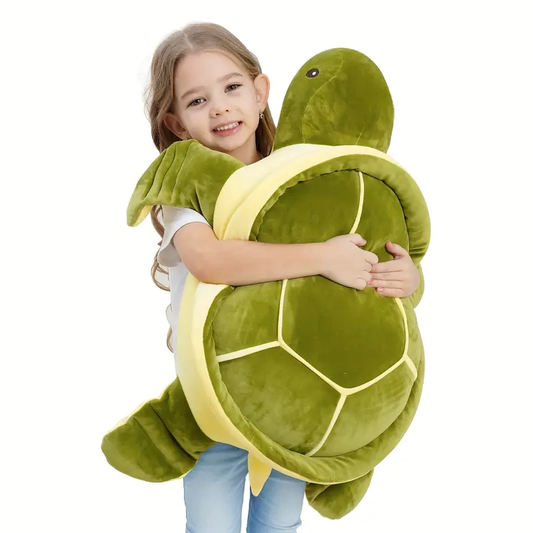 Tortuga Marina de Peluche Gigante 28'' – Almohada Suave e Ideal como Regalo