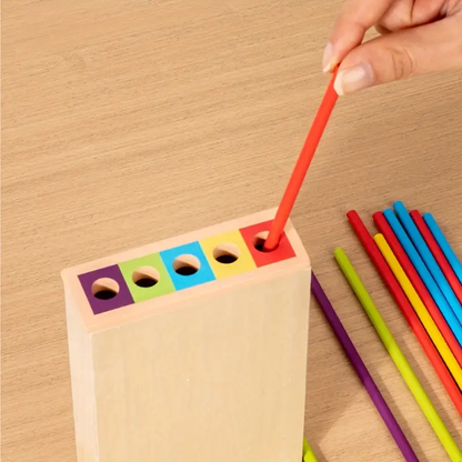 Juego de Palos y Bolas de Madera – 40 Palos, 5 Bolas, 3 Modos de Juego